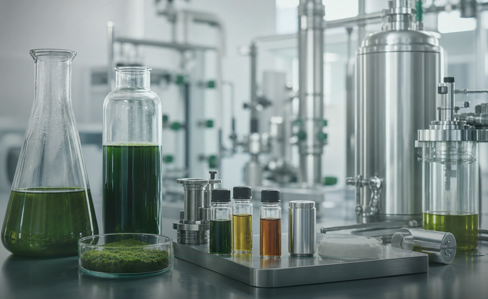 Microalgae lipids and pigments