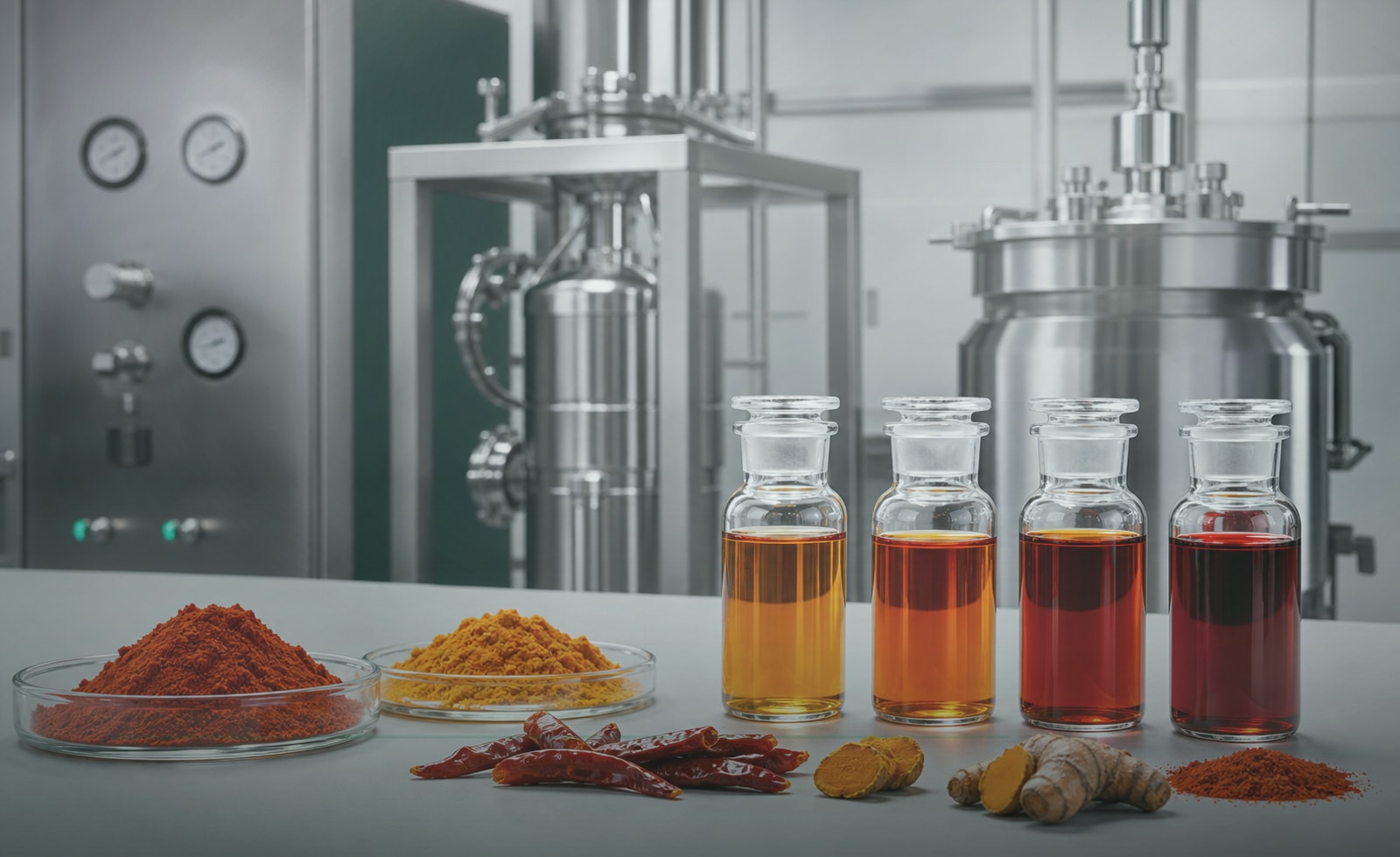 Spice oleoresins and natural colors